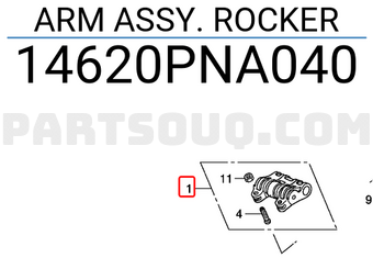 Honda 14620PNA040 ARM ASSY. ROCKER