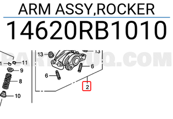 Honda 14620RB1010 ARM ASSY,ROCKER
