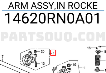 Honda 14620RN0A01 ARM ASSY,IN ROCKE