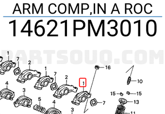 Honda 14621PM3010 ARM COMP,IN A ROC