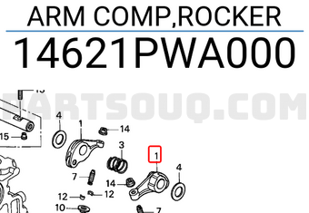 Honda 14621PWA000 ARM COMP,ROCKER