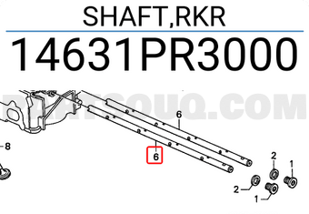 Honda 14631PR3000 SHAFT,RKR