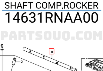 Honda 14631RNAA00 SHAFT COMP,ROCKER