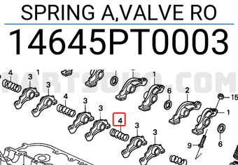Honda 14645PT0003 SPRING A,VALVE RO