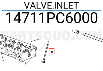 Honda 14711PC6000 VALVE,INLET
