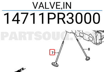 Honda 14711PR3000 VALVE,IN