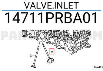 Honda 14711PRBA01 VALVE,INLET