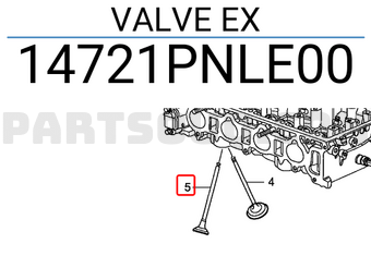 Honda 14721PNLE00 VALVE EX