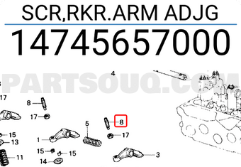 Honda 14745657000 SCR,RKR.ARM ADJG