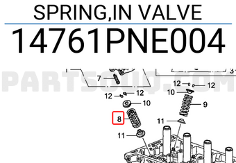 Honda 14761PNE004 SPRING,IN VALVE
