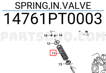 Honda 14761PT0003 SPRING,IN.VALVE