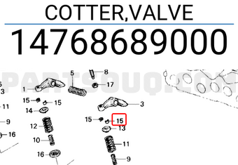 Honda 14768689000 COTTER,VALVE