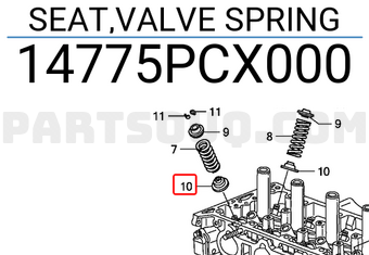Honda 14775PCX000 SEAT,VALVE SPRING