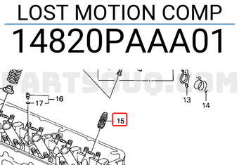 Honda 14820PAAA01 LOST MOTION COMP