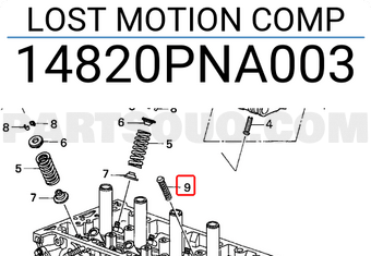 Honda 14820PNA003 LOST MOTION COMP