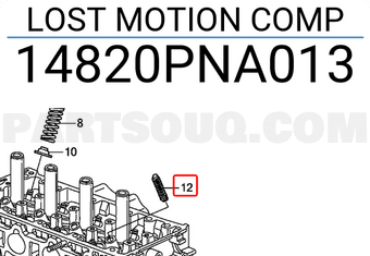 Honda 14820PNA013 LOST MOTION COMP