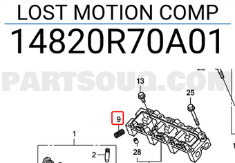 Honda 14820R70A01 LOST MOTION COMP