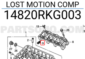 Honda 14820RKG003 LOST MOTION COMP