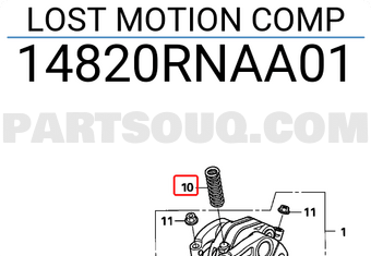 Honda 14820RNAA01 LOST MOTION COMP