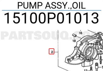 Honda 15100P01013 PUMP ASSY.,OIL