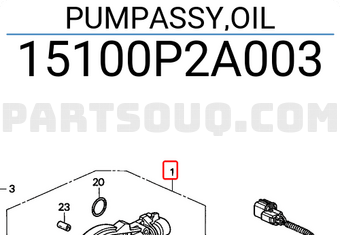 Honda 15100P2A003 PUMPASSY,OIL