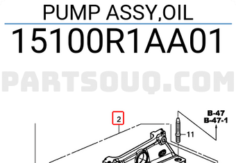 Honda 15100R1AA01 PUMP ASSY,OIL