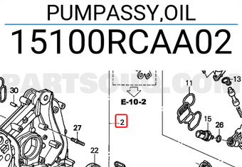 Honda 15100RCAA02 PUMPASSY,OIL