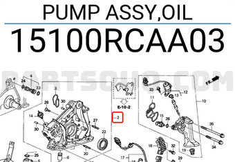 Honda 15100RCAA03 PUMP ASSY,OIL