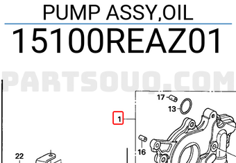 Honda 15100REAZ01 PUMP ASSY,OIL