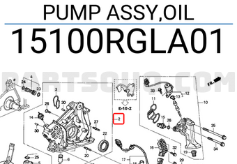 Honda 15100RGLA01 PUMP ASSY,OIL