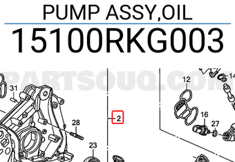 Honda 15100RKG003 PUMP ASSY,OIL