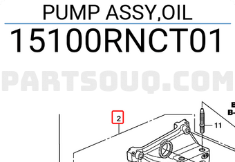 Honda 15100RNCT01 PUMP ASSY,OIL