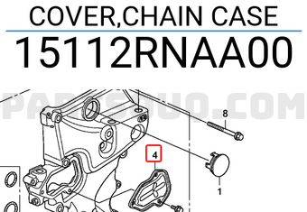 Honda 15112RNAA00 COVER,CHAIN CASE