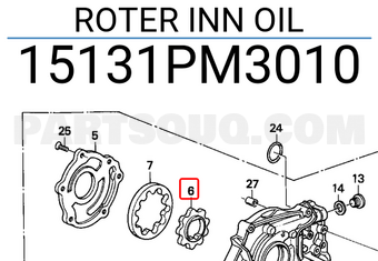 Honda 15131PM3010 ROTER INN OIL