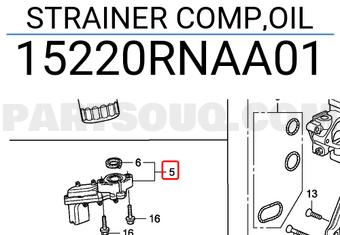 Honda 15220RNAA01 STRAINER COMP,OIL