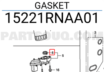Honda 15221RNAA01 GASKET