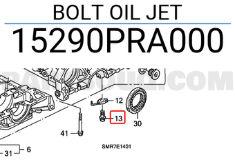 Honda 15290PRA000 BOLT OIL JET