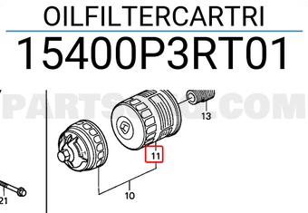 Honda 15400P3RT01 OILFILTERCARTRI