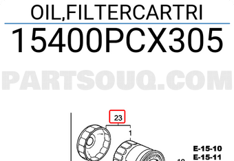Honda 15400PCX305 OIL,FILTERCARTRI
