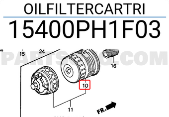 Honda 15400PH1F03 OILFILTERCARTRI