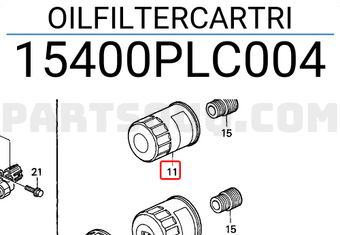 Honda 15400PLC004 OILFILTERCARTRI