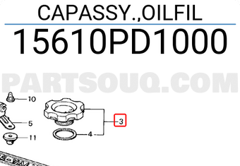 Honda 15610PD1000 CAPASSY.,OILFIL