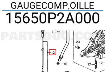 Honda 15650P2A000 GAUGECOMP,OILLE