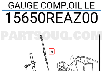 Honda 15650REAZ00 GAUGE COMP,OIL LE