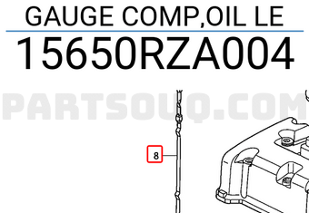 Honda 15650RZA004 GAUGE COMP,OIL LE