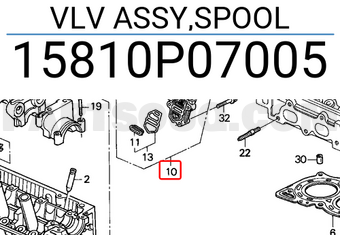 Honda 15810P07005 VLV ASSY,SPOOL