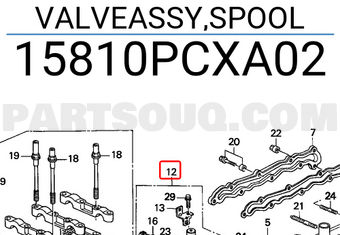 Honda 15810PCXA02 VALVEASSY,SPOOL