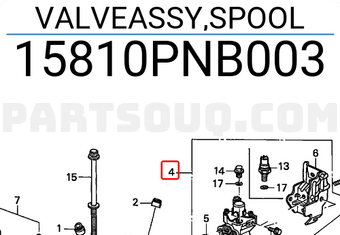 Honda 15810PNB003 VALVEASSY,SPOOL