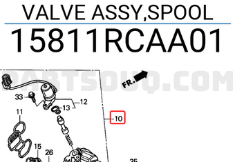 Honda 15811RCAA01 VALVE ASSY,SPOOL