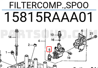 Honda 15815RAAA01 FILTERCOMP.,SPOO